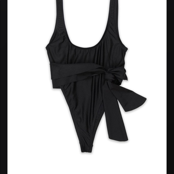 NWT Black One Piece Swimsuit - Picture 4 of 8